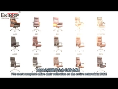 Σύγχρονη 360 στροφή μαύρη δερμάτινη καρέκλα για έπιπλα γραφείου