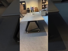 Ξύλινος πίνακας διασκέψεων ορθογωνίων που περιστρέφεται για το γραφείο αιθουσών συνεδριάσεων