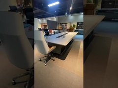 Γραφείο συνεδριάσεων OEM Μοντέρνο Γραφείο Μοντέρνο Τραπέζι Συνεδριάσεων Χρώμα Καρυδιά Teak