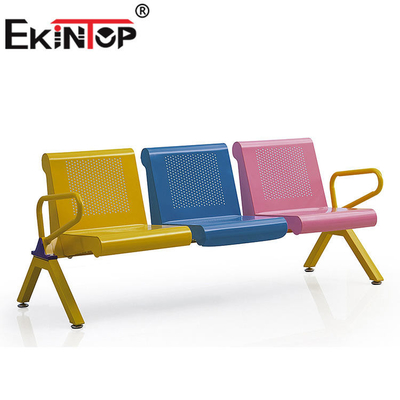 Έδρα 3 αναμονής μαξιλαριών PVC Κάθισμα άνετο για το ODM σιδηροδρομικών σταθμών