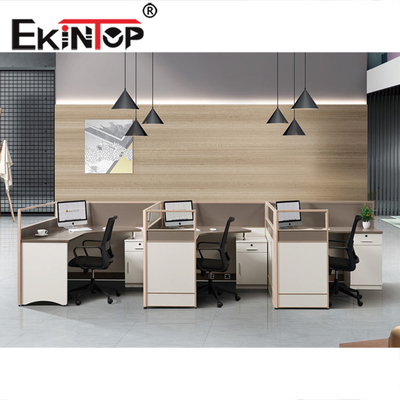 Με δυνατότητα επέκτασης διαμορφωμένο Λ γραφείο θαλαμίσκων, άνετος τερματικός σταθμός προσωπικό γραφείου