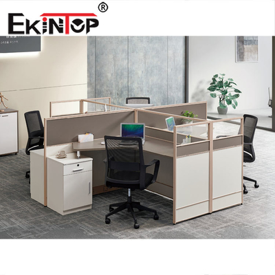 Εμπορικά σύγχρονα έπιπλα ISO9001 τερματικών σταθμών γραφείων 4 Κάθισμα επικυρωμένα