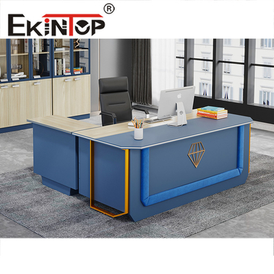 Στυλ σχεδίασης Office Boss Desk Executive Τραπέζι υπολογιστή Boss σε σχήμα L