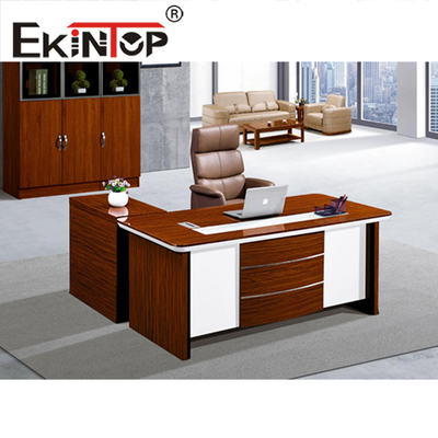 Σετ γραφείου γραφείου και καρέκλας Executive Mahogany με ντουλάπι αρχείων