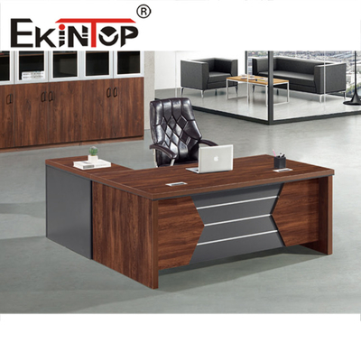 Ξύλινο καπλαμά Top Executive Έπιπλα Γραφείου Πολυτελές Ξύλινο Γραφείο BOSS