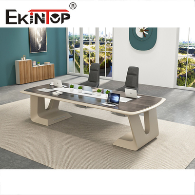 Τραπέζι συνεδριάσεων Custom Office Αδιάβροχο χρώμα καρυδιάς / τικ