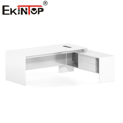 Λευκό σύγχρονο MDF Λ γραφείων επίπλωσης γραφείων διαμόρφωσε το εκτελεστικό γραφείο