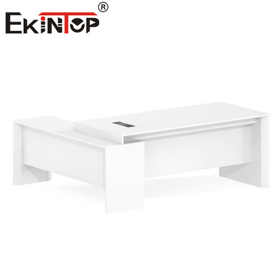 Λευκό σύγχρονο MDF Λ γραφείων επίπλωσης γραφείων διαμόρφωσε το εκτελεστικό γραφείο