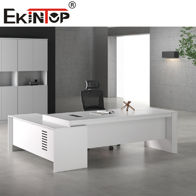 Λευκό σύγχρονο MDF Λ γραφείων επίπλωσης γραφείων διαμόρφωσε το εκτελεστικό γραφείο