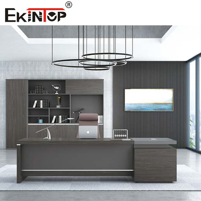 Γκρίζο γραφείο υπολογιστών επίπλωσης γραφείων Morden χρώματος για εμπορικό