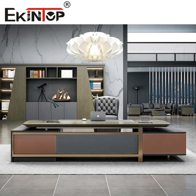 Έπιπλα γραφείου Executive Wood Morden σε σχήμα L για οικιακές επιχειρήσεις