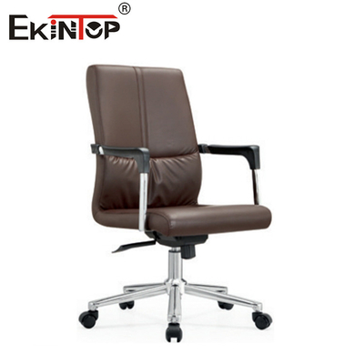 Σύγχρονη Mid Back Μαύρη Κούρεμα Καρέκλα Γραφείου περιστρεφόμενο πλαίσιο ποδιών