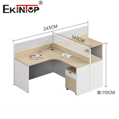 Σύγχρονο L-Shape Executive Workstation Γραφείο γραφείου για χώρο εργασίας