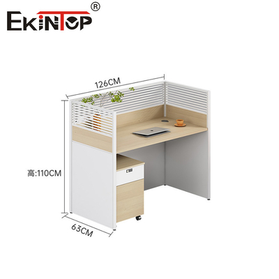 Σύγχρονο σχεδιασμό Walnut Office Workstation Staff Desk για χώρο γραφείου