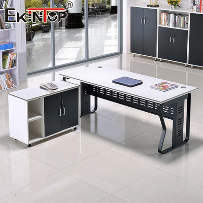 Προσαρμοσμένο ξύλινο γραφείο στο σπίτι Τραπέζι σύγχρονος σχεδιαστής Τραπέζι σχήμα L