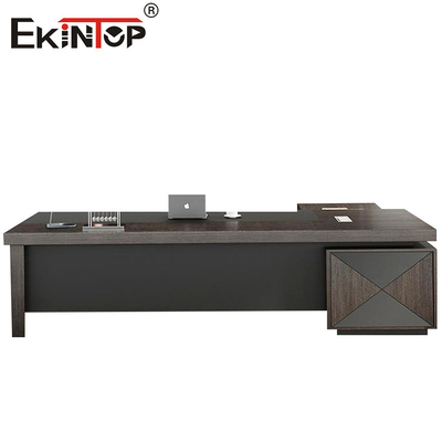 Υψηλής ποιότητας γραφείο σε σχήμα L CEO Table Business Style μοναδικό γραφείο