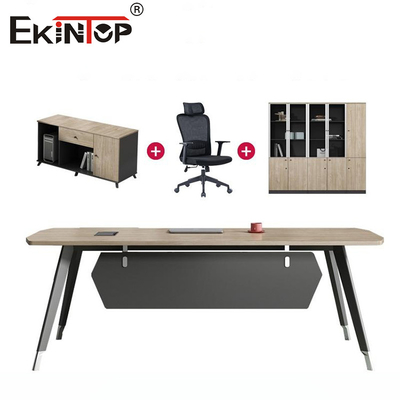Σύγχρονος χώρος γραφείου Custom Commercial Office Desk Εκτελεστικό γραφείο με συρτάρια