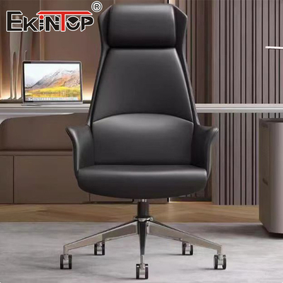 Καρέκλα γραφείου με δερμάτινο χρώμα