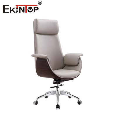 Σύγχρονος Στυλ Manager Δερμάτινη Καρέκλα Γραφείου Με τροχούς Εργονομική Καρέκλα Σχεδιασμού