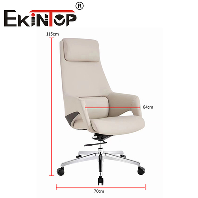 Υψηλή πλάτη Εργονομική Executive Boss Chair Πολυλειτουργική σύγχρονη χορτοφαγική δερμάτινη καρέκλα