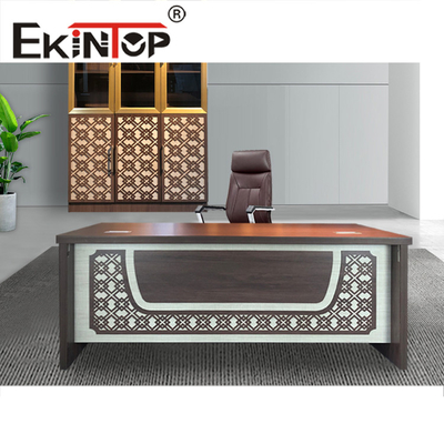 L Shape CEO Boss Office Furniture Desk Table 1000N Load Capacity