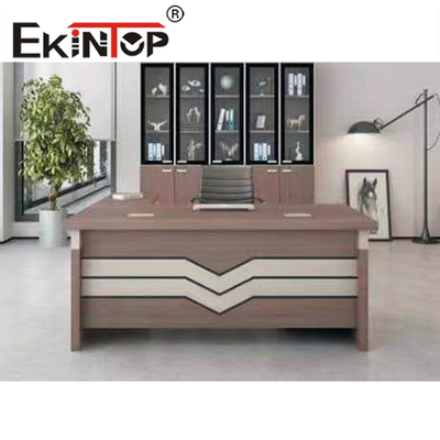 Λευκή Μοριοσανίδα Executive Γραφείο Υπολογιστή Ξύλινο Γραφείο Υπολογιστή με 4 Συρτάρια