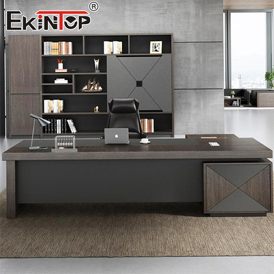 Υψηλής ποιότητας γραφείο σε σχήμα L CEO Table Business Style μοναδικό γραφείο